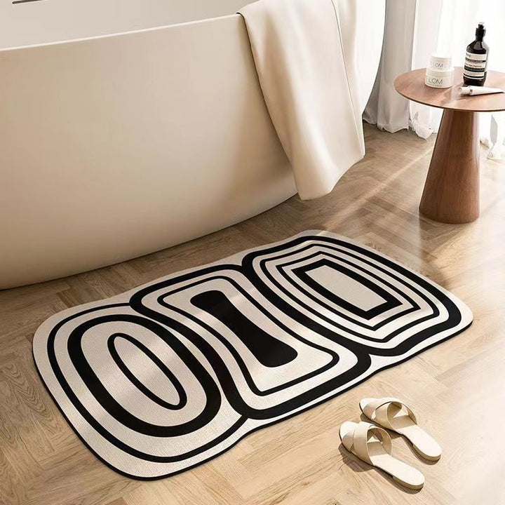 Abstract Shaped Bath Mat Kalsten