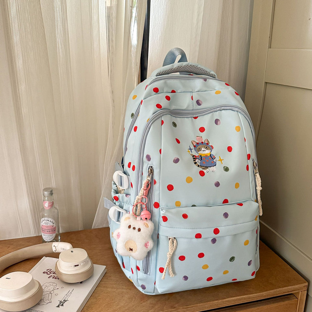 Whimsical Patterned School Backpack