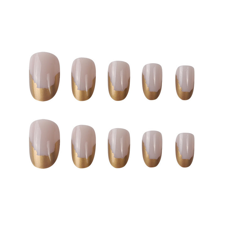 Elegant French Tip Gel Nail Extensions Kalsten