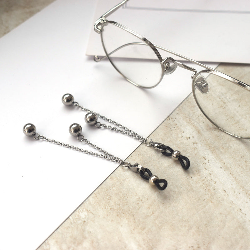 Dangle Earrings with Unique Chain and Bead Design Kalsten