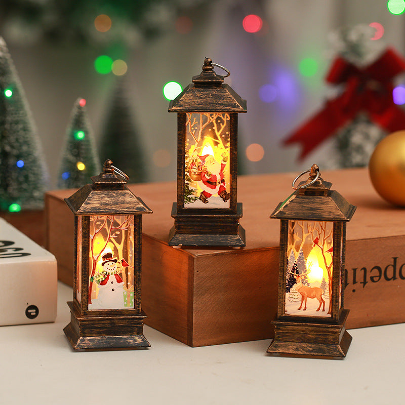 Nostalgic Christmas lantern with LED light Kalsten