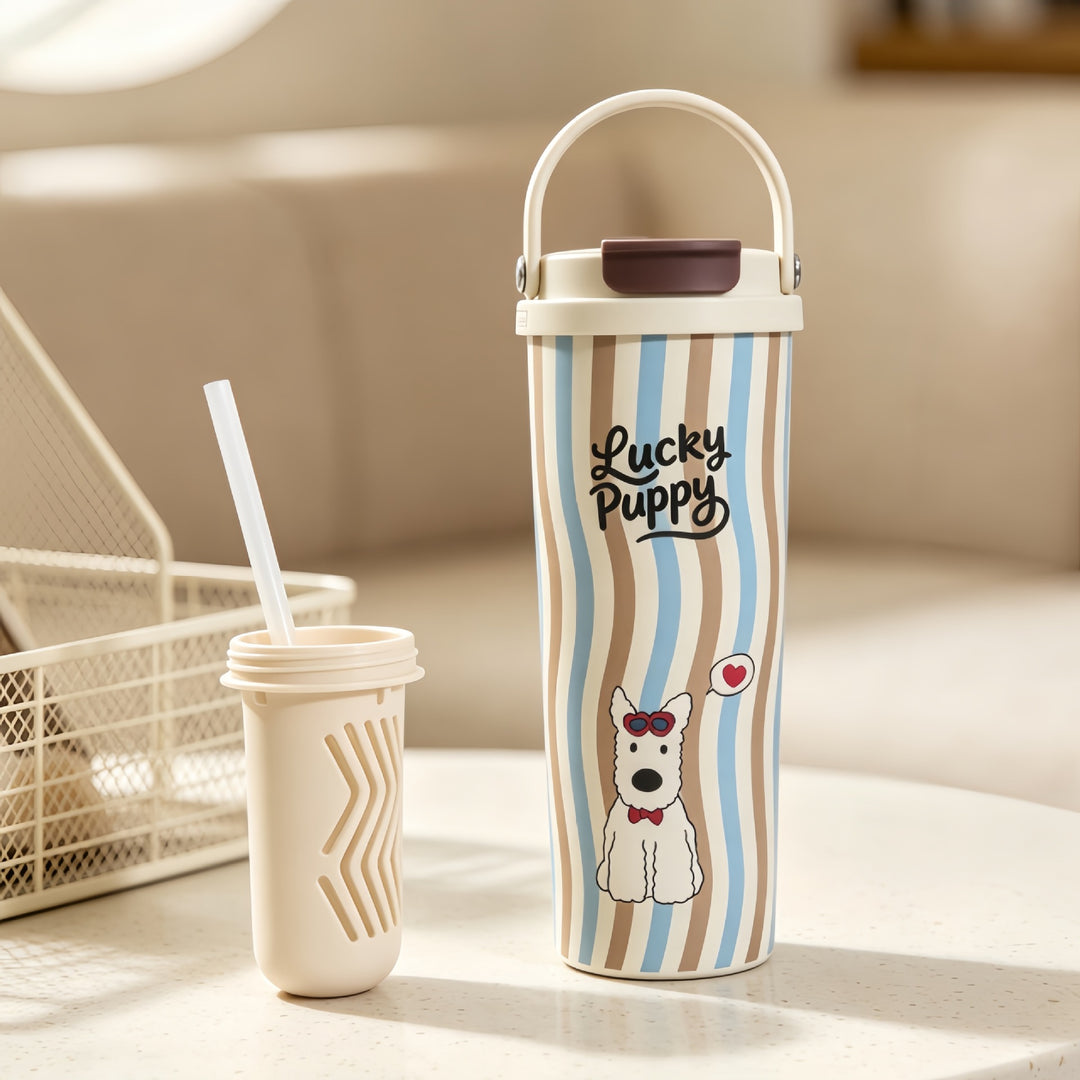 Women’s insulated bottle with high-quality floral design Kalsten