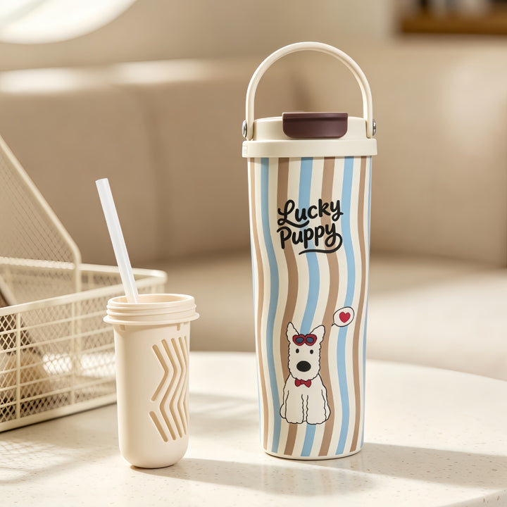Women’s insulated bottle with high-quality floral design Kalsten