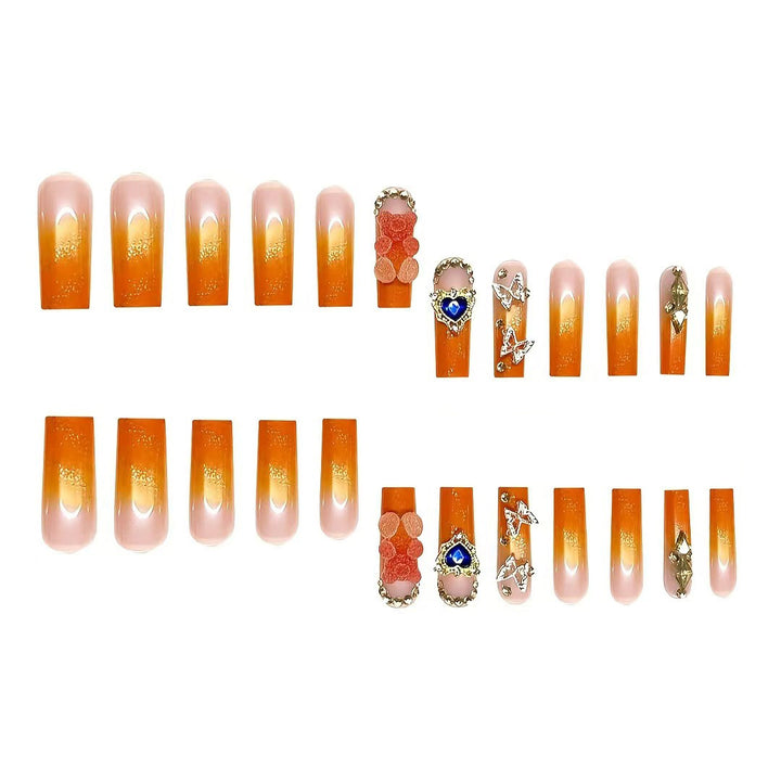 Glamorous Artistic Press-On Nail Extensions Kalsten