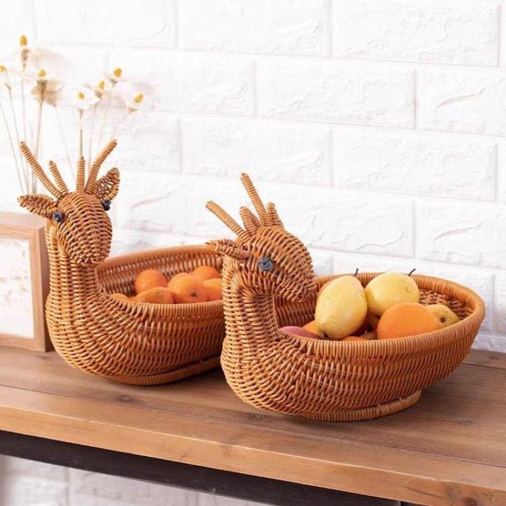 Decorative Animal Woven Basket Kalsten