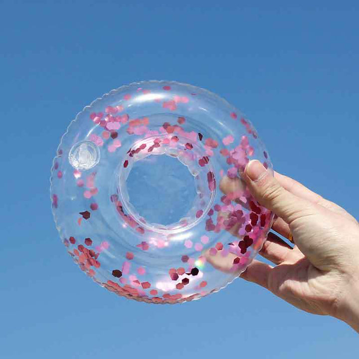 Women Inflatable Swim Ring with Floral Design Kalsten