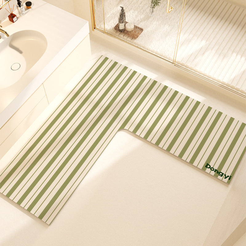L-Shaped Soft Bath Mat Kalsten