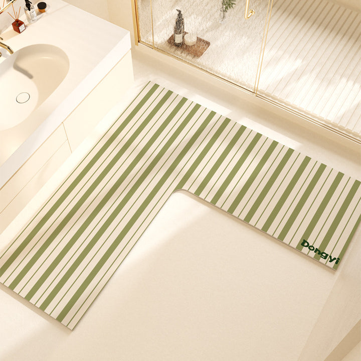 L-Shaped Soft Bath Mat Kalsten