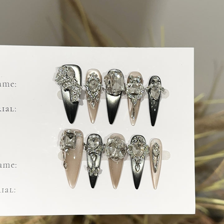 Premium Decorative Press-On Nail Set