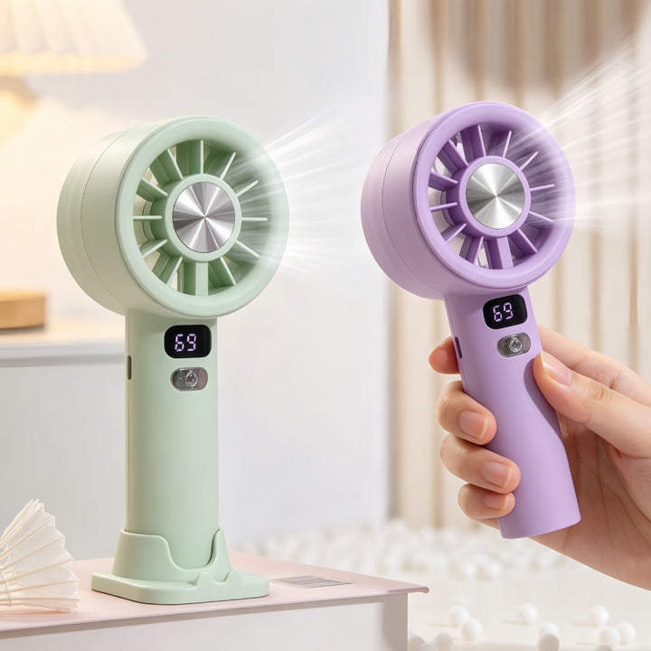 Portable Handheld Fan with Precise Speed Control and LED Display Kalsten