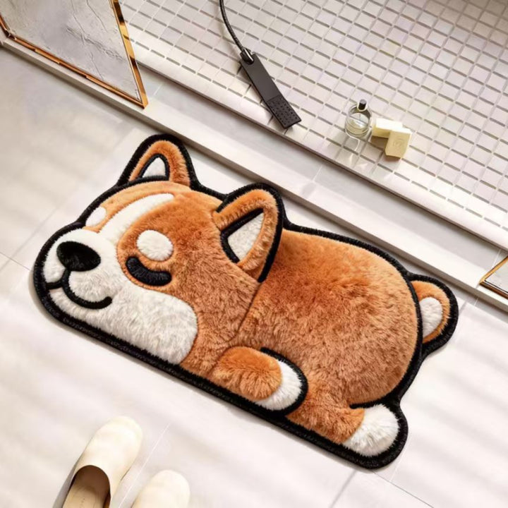 Nautical-Themed Plush Bath Mat