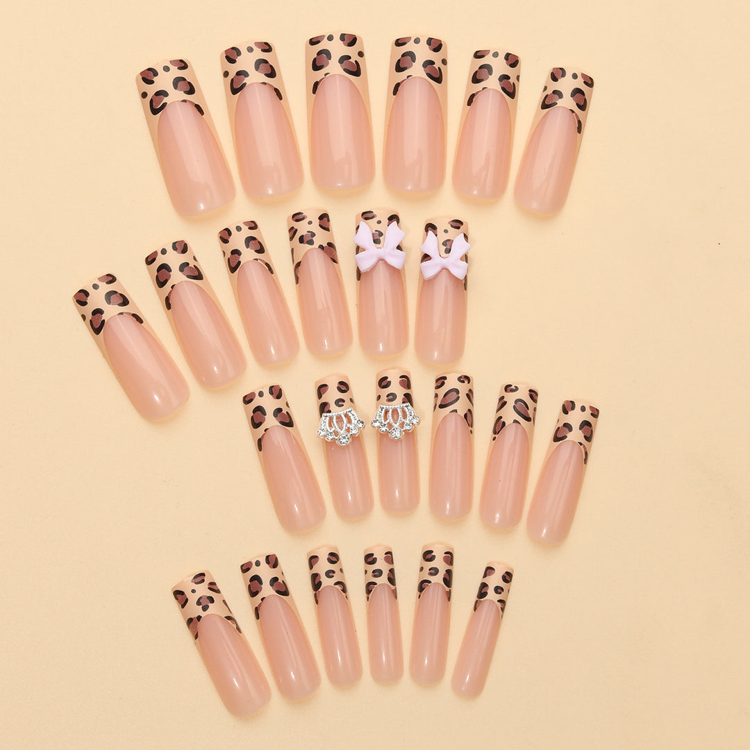 Animal Print Glam Press-On Nails Kalsten