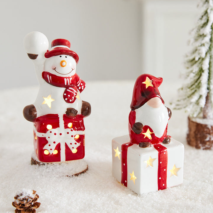 Whimsical Santa Gnome Figurine