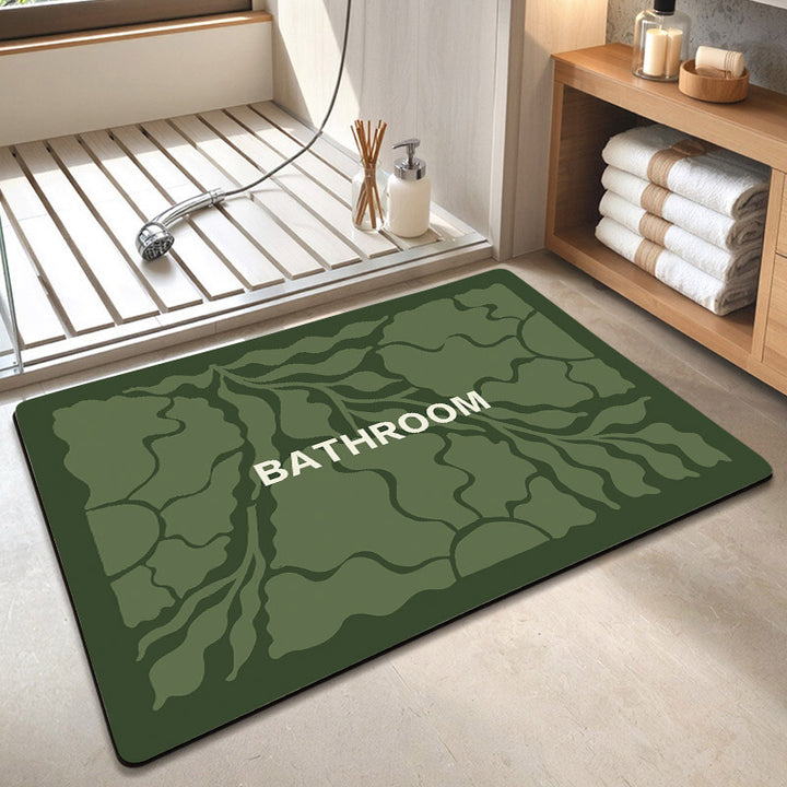 Decorative Floral Bathroom Mat Kalsten