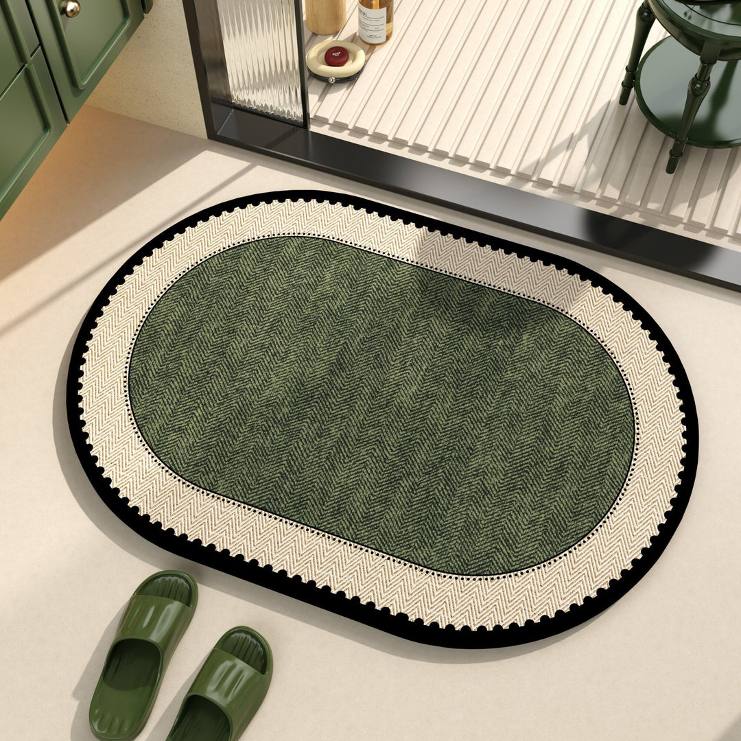 Playful dog-themed bath mat