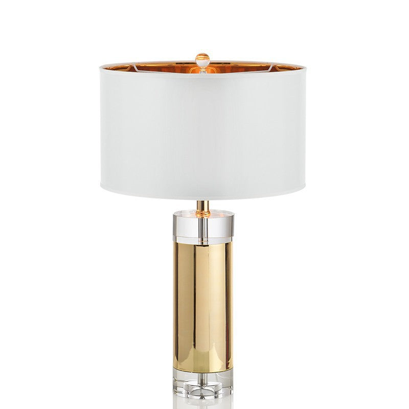 Elegant Glass Table Lamp with Modern Accents