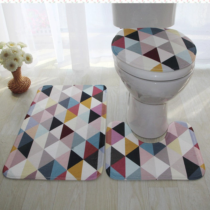 Artistic Bathroom Mat Set Kalsten