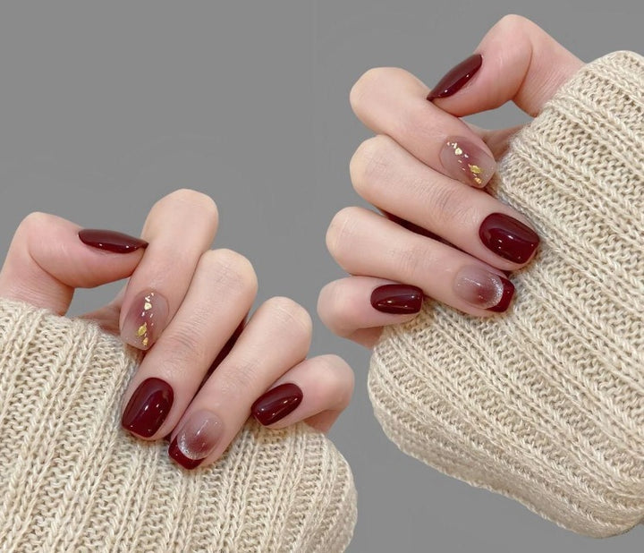 Decorative Glitter French Tip Nail Enhancements Kalsten