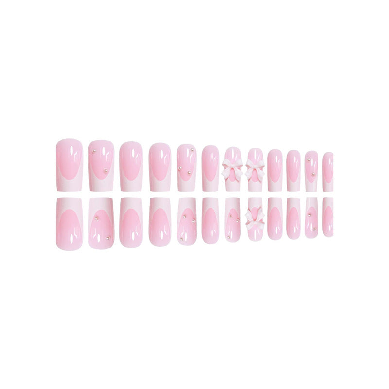 Decorative Press-On Nails with Bow Accents Kalsten