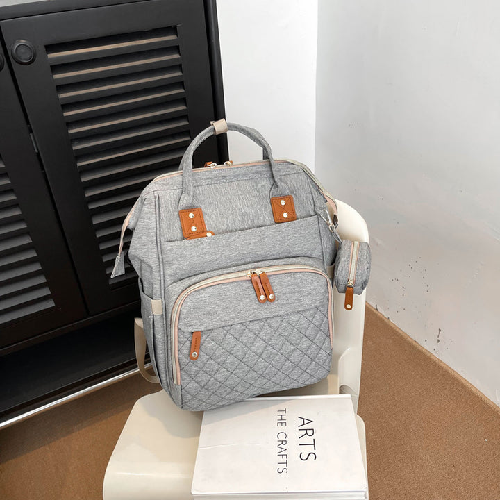 Multi-Pocket Quilted Backpack Kalsten