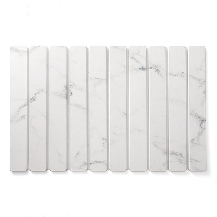 Decorative Marble Striped Kitchen Drying Mat