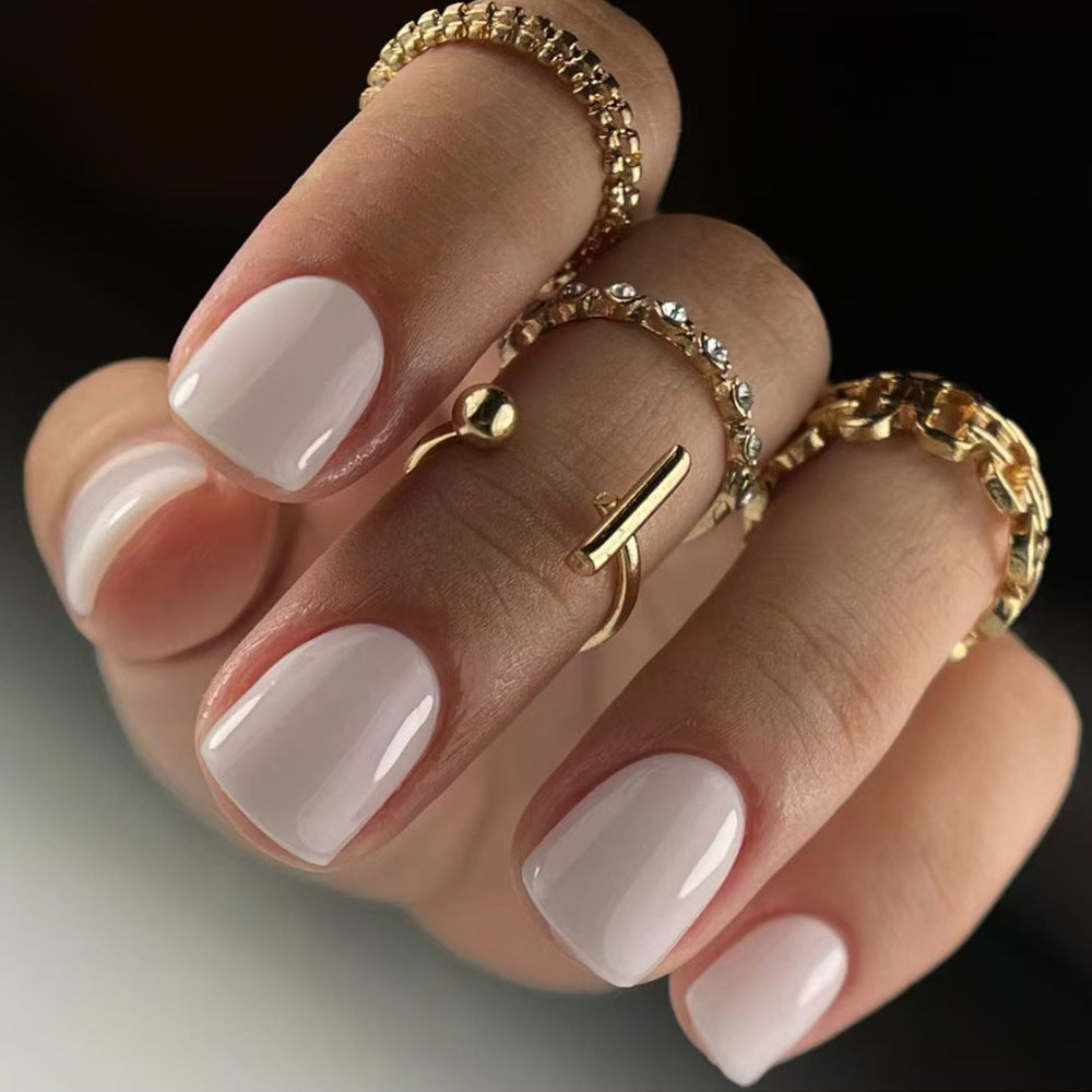 Elegant Glossy Gel Press-On Nails Kalsten