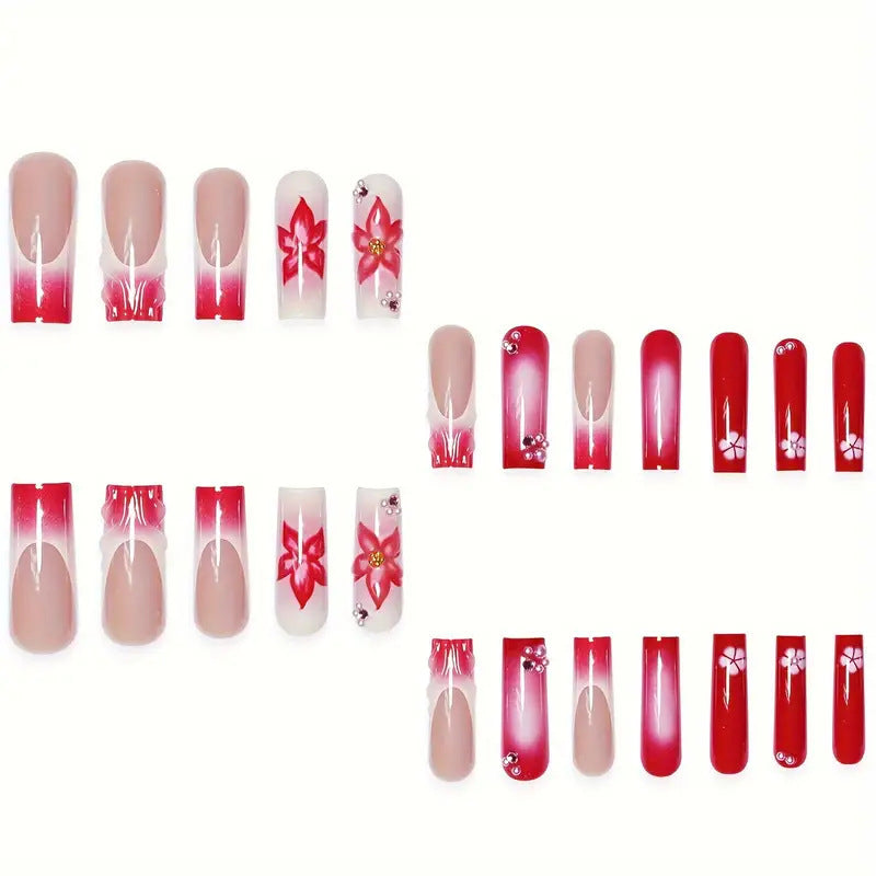 Floral Nail Art Extensions Kalsten