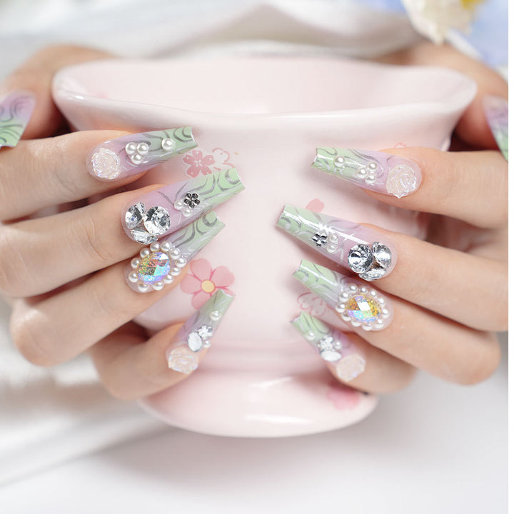 Premium Decorative Press-On Nail Art Set Kalsten