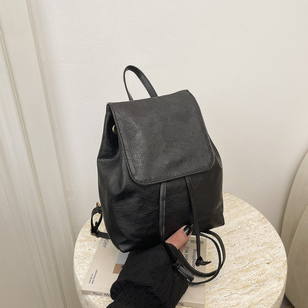 Cute Cat-Themed Faux Leather Backpack Kalsten