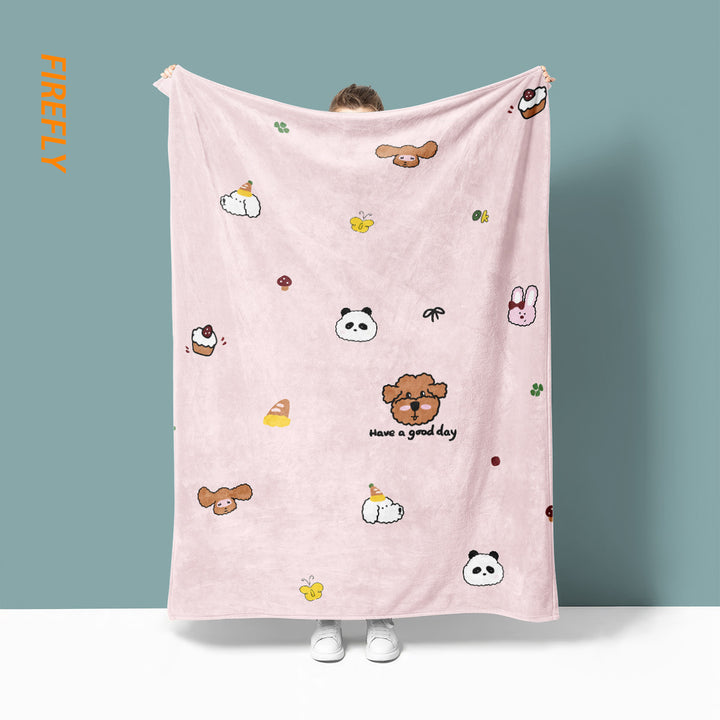 Fun Cartoon Character Throw Blanket