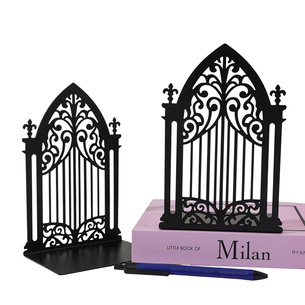 Ornate Metal Bookend Stand