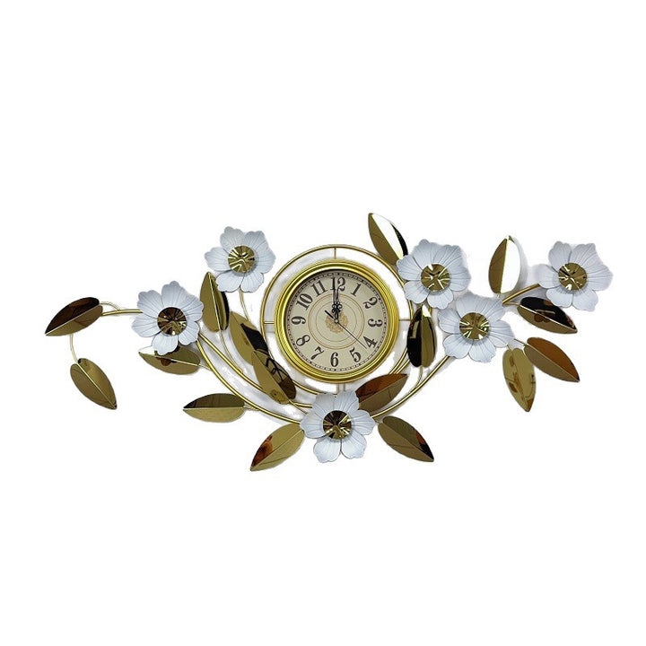Floral Wall Clock Art Decor Kalsten