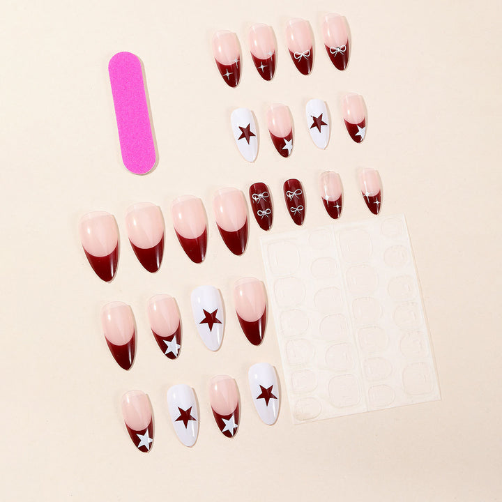 Glamorous Star-Accent Nail Art Extensions Kalsten