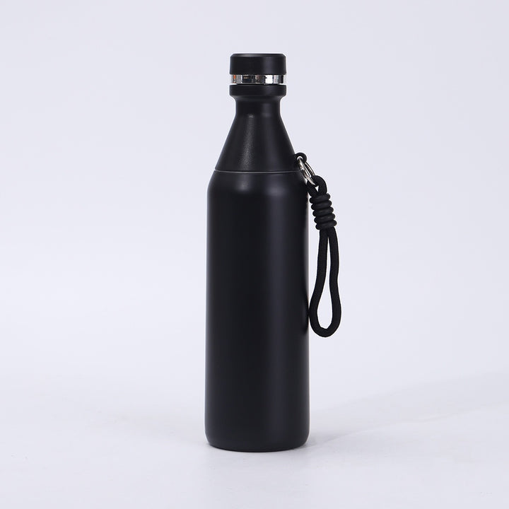 Ladies insulated drinking bottle with practical carrying strap Kalsten