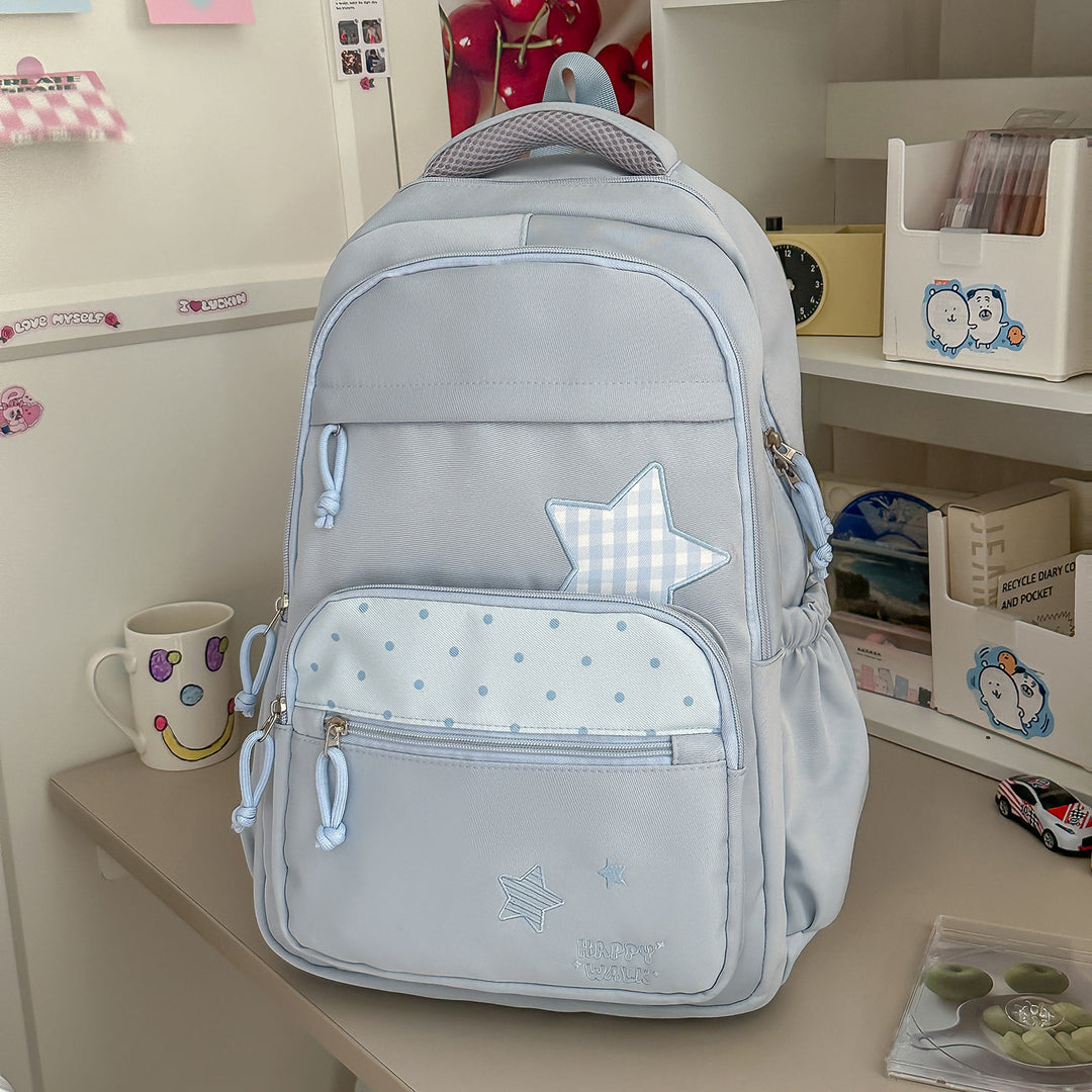 Playful Star-Embellished School Backpack Kalsten