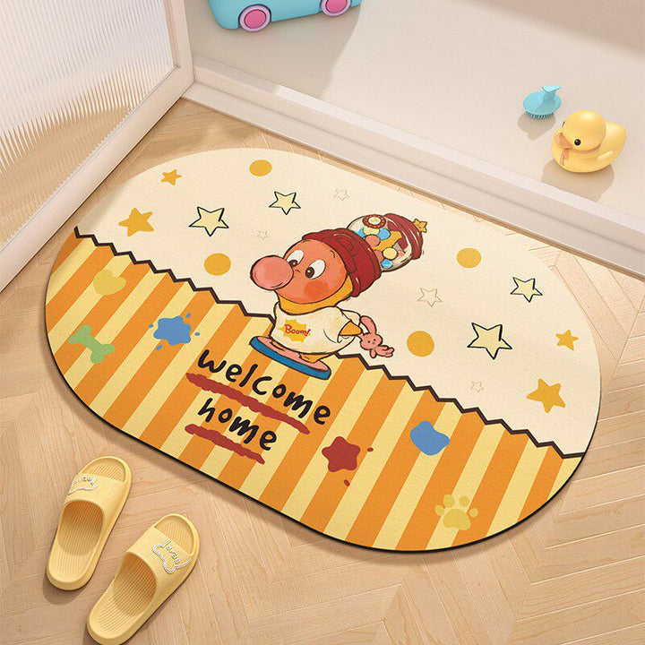 Cute Cartoon Character Welcome Mat