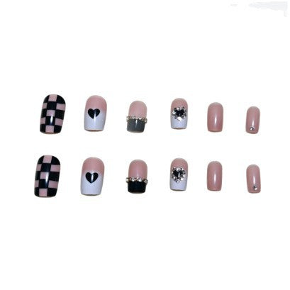 Artistic Heart-Inspired Press-On Nails Kalsten
