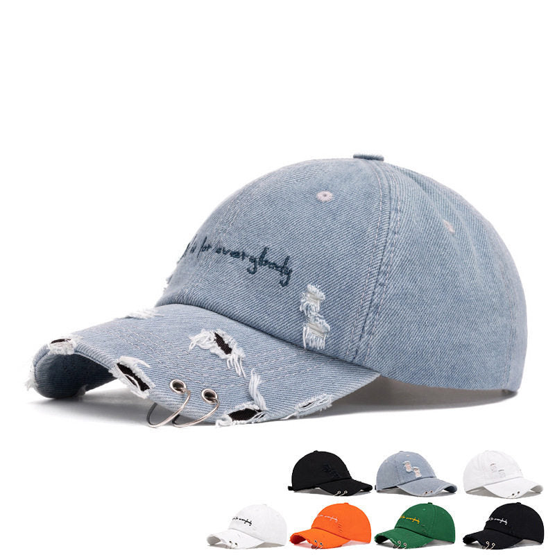 Unisex Distressed Sun Protection Cap Kalsten