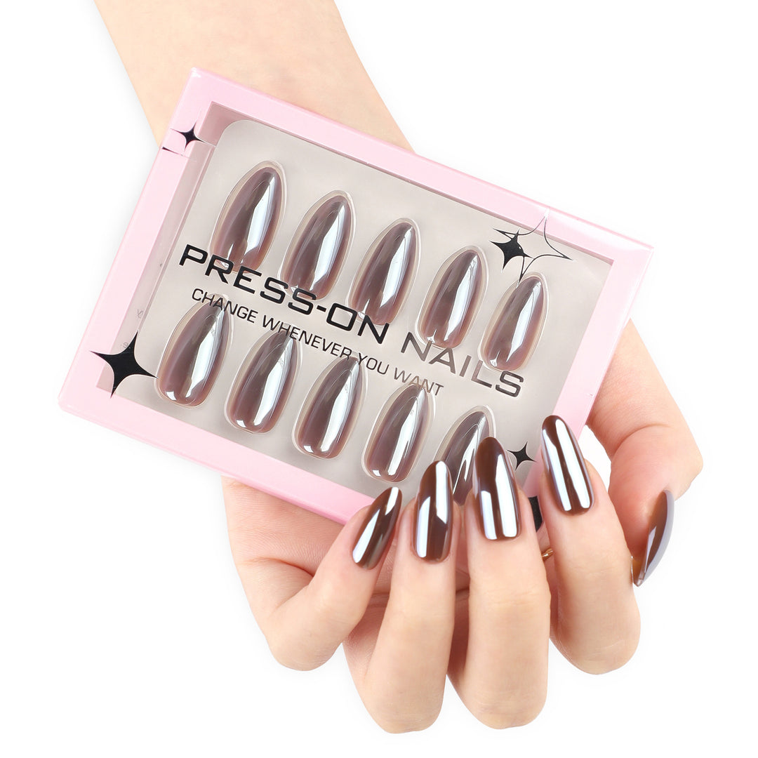 Artificial press-on nails with glossy finish Kalsten