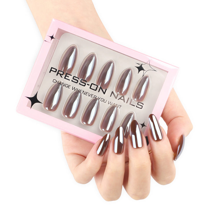 Artificial press-on nails with glossy finish Kalsten