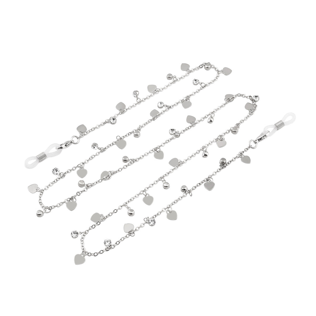 Heart-Shaped Crystal Eyewear Chain Kalsten