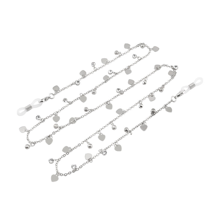 Heart-Shaped Crystal Eyewear Chain Kalsten