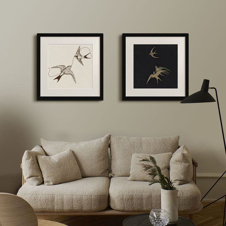 Framed Artistic Bird Art