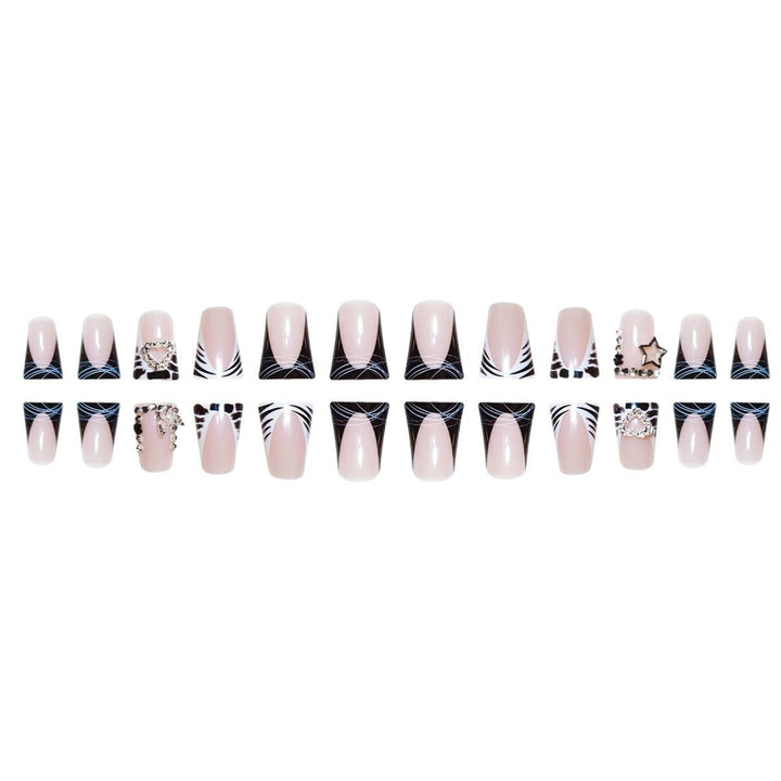 Glamorous Rhinestone Accent Nail Extensions Kalsten