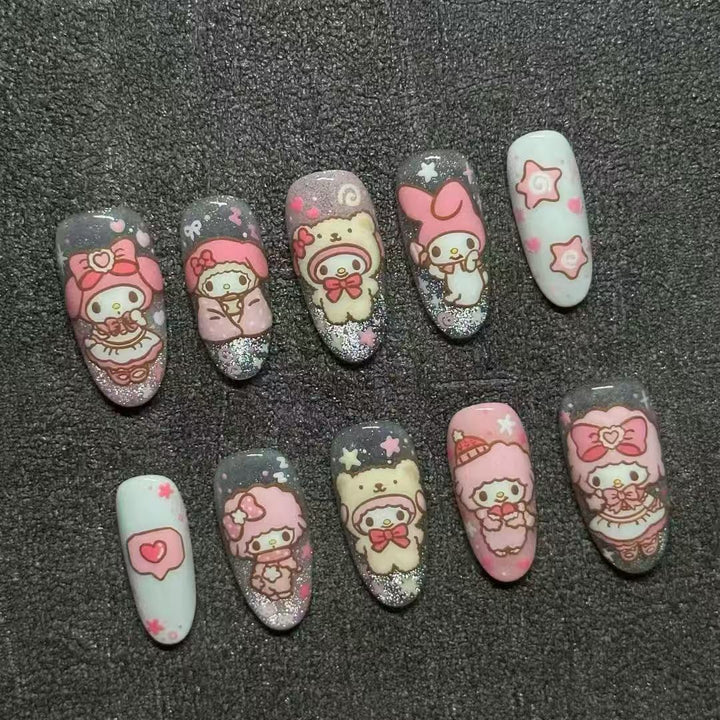 Glamorous Gel Nail Art Extensions Kalsten