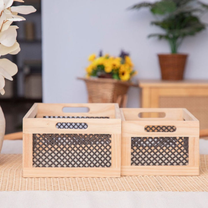 Decorative Woven Storage Caddy Kalsten