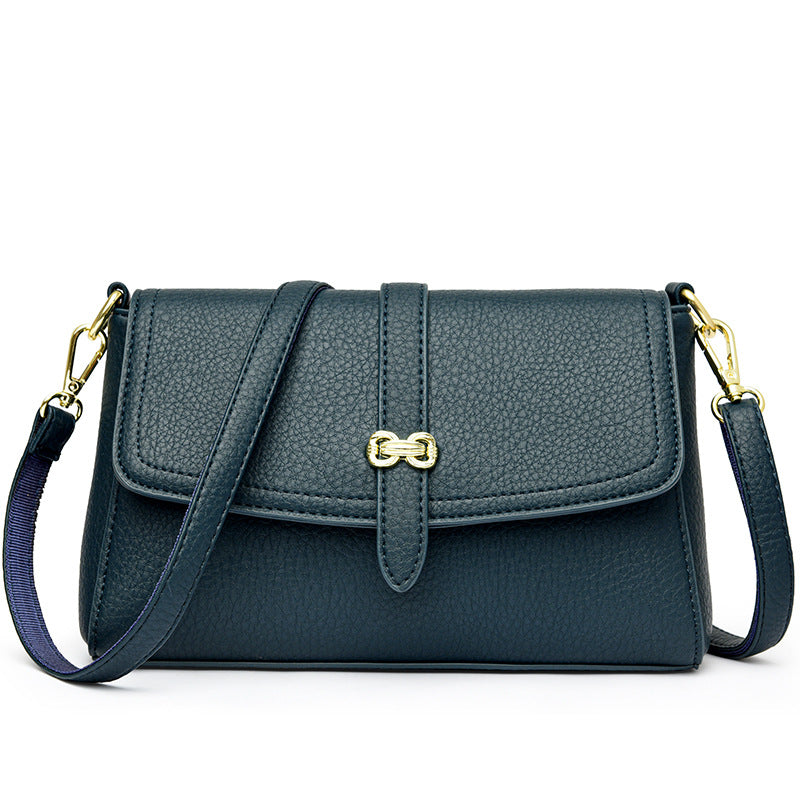 Elegant Faux Leather Crossbody Bag Kalsten