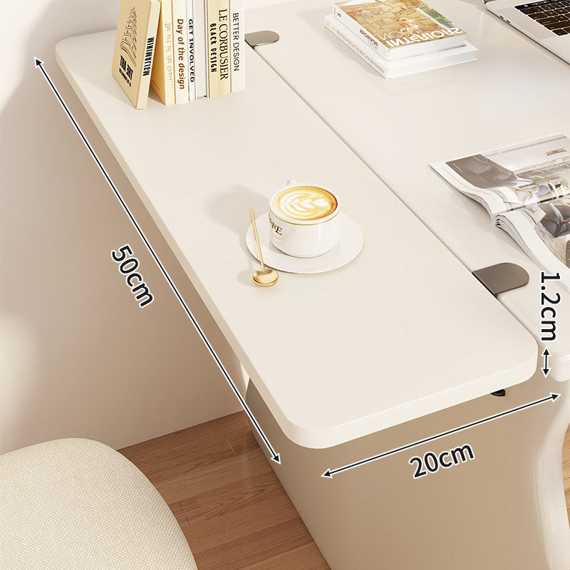 Slim Clamp-On Folding Side Desk Shelf Tray