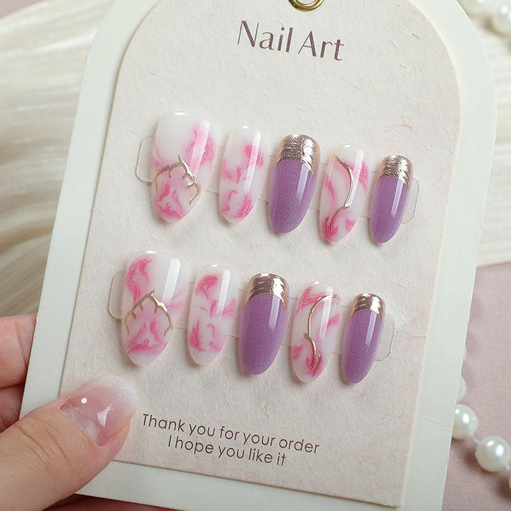 Luxury Marble Design Press-On Nails
