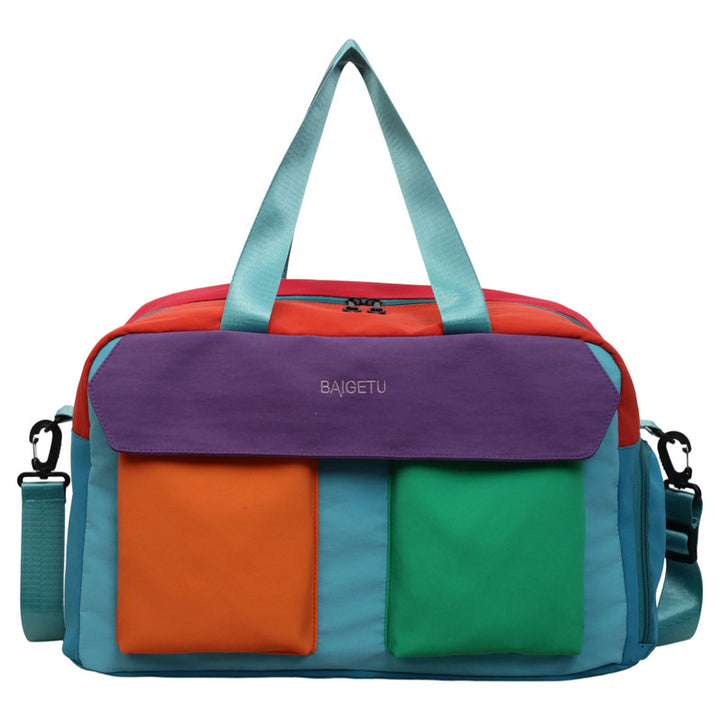 Multi-Compartment Colorful Travel Duffle Bag Kalsten